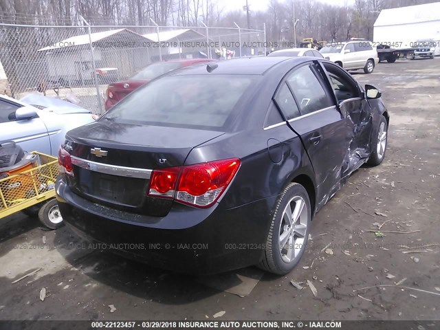 1G1PG5SCXC7215534 - 2012 CHEVROLET CRUZE LT BLACK photo 4