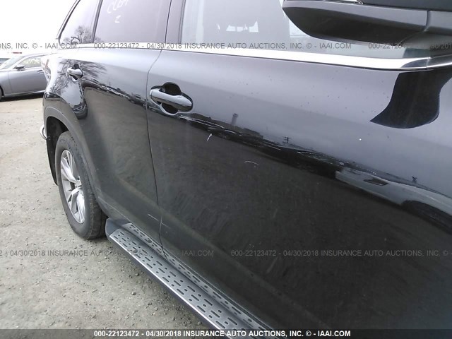 5TDJKRFH5FS222717 - 2015 TOYOTA HIGHLANDER XLE შავი ფოტო 6