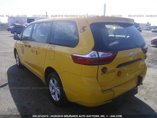 5TDZK3DC7GS755970 - 2016 TOYOTA SIENNA YELLOW photo 3