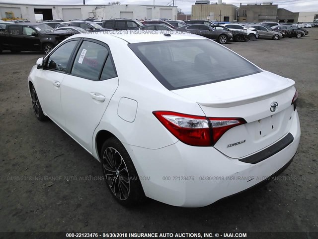 2T1BURHE2FC284148 - 2015 TOYOTA COROLLA L/LE/LE PLS/PRM/S/S PLS WHITE photo 3