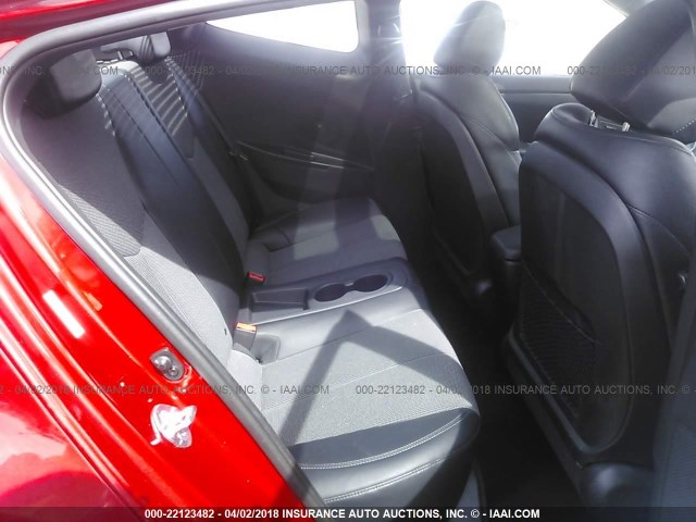 KMHTC6AD9DU131530 - 2013 HYUNDAI VELOSTER RED photo 8