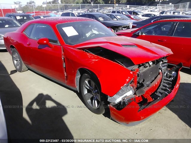 2C3CDZAG8GH250128 - 2016 DODGE CHALLENGER SXT RED photo 1