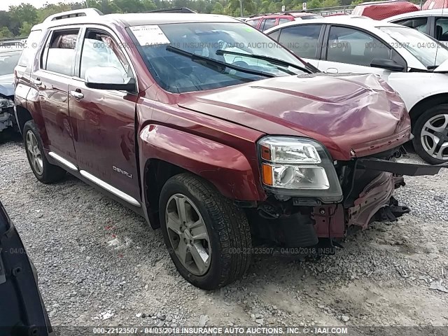 2GKALREK8G6219868 - 2016 GMC TERRAIN DENALI RED photo 1