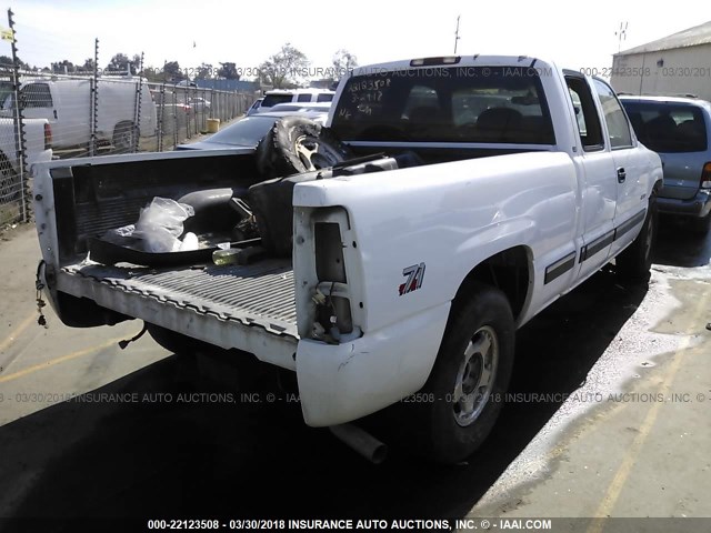 2GCEK19TXX1247690 - 1999 CHEVROLET SILVERADO K1500 WHITE photo 4