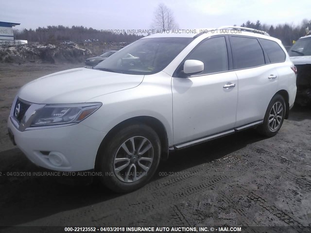 5N1AR2MM0EC732259 - 2014 NISSAN PATHFINDER S/SV/SL/PLATINUM 白色 照片 2