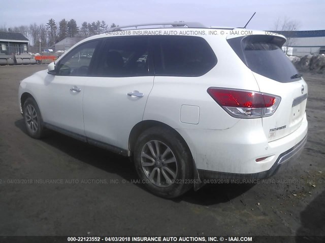 5N1AR2MM0EC732259 - 2014 NISSAN PATHFINDER S/SV/SL/PLATINUM 白色 照片 3