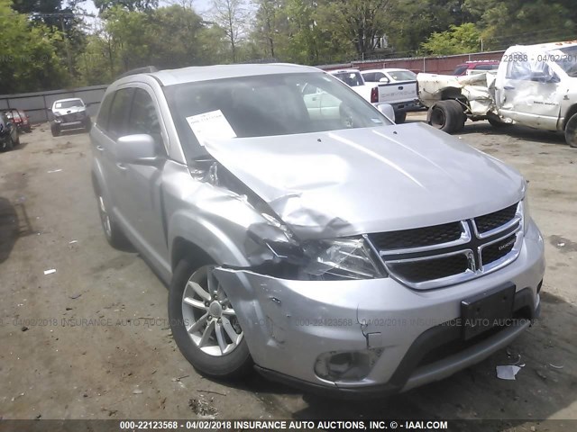 3C4PDCBG6DT565182 - 2013 DODGE JOURNEY SXT SILVER photo 1