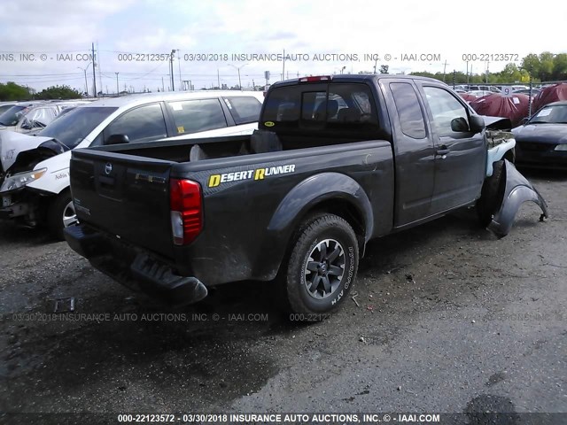 1N6AD0CU0FN754094 - 2015 NISSAN FRONTIER SV/PRO-4X GRAY photo 4