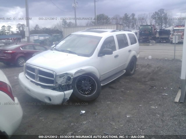 1D4HD58DX4F134791 - 2004 DODGE DURANGO LIMITED WHITE photo 2