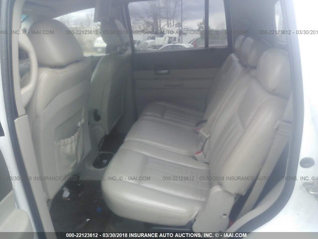 1D4HD58DX4F134791 - 2004 DODGE DURANGO LIMITED WHITE photo 8