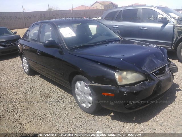 KMHDN46D16U378250 - 2006 HYUNDAI ELANTRA GLS/GT/LIMITED BLACK photo 1