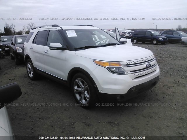 1FM5K8F82DGA81040 - 2013 FORD EXPLORER LIMITED WHITE photo 1