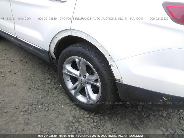 1FM5K8F82DGA81040 - 2013 FORD EXPLORER LIMITED თეთრი ფოტო 6