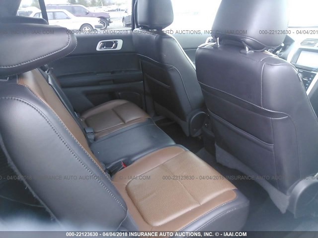 1FM5K8F82DGA81040 - 2013 FORD EXPLORER LIMITED თეთრი ფოტო 8