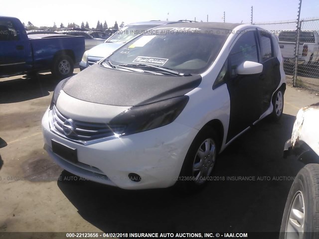 3N1CE2CP1FL423977 - 2015 NISSAN VERSA NOTE S/S PLUS/SV/SL/SR WHITE photo 2