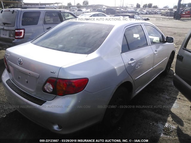 JTDBU4EE3AJ064456 - 2010 TOYOTA COROLLA S/LE/XLE SILVER photo 4