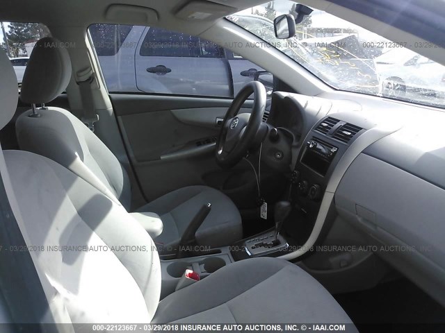 JTDBU4EE3AJ064456 - 2010 TOYOTA COROLLA S/LE/XLE SILVER photo 5