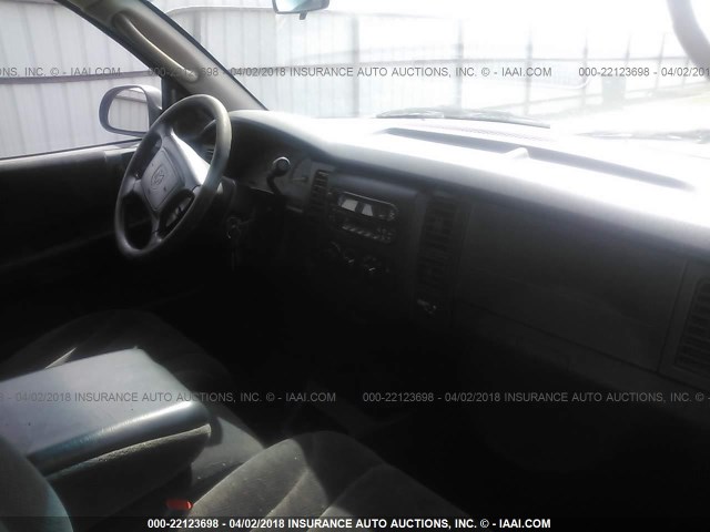 1B7GG22N31S203520 - 2001 DODGE DAKOTA Dark Blue photo 5