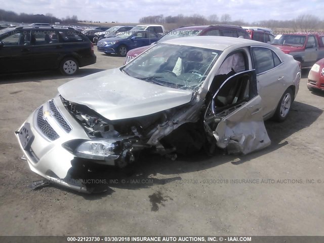 1G11C5SA2DF310774 - 2013 CHEVROLET MALIBU 1LT SILVER photo 2
