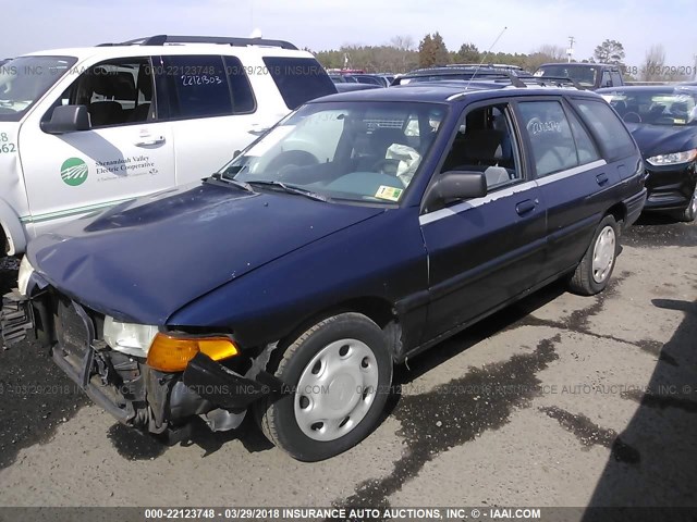 3FARP15J1RR102260 - 1994 FORD ESCORT LX/SPORT BLUE photo 2