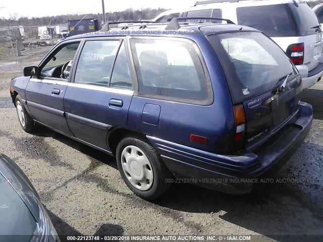 3FARP15J1RR102260 - 1994 FORD ESCORT LX/SPORT BLUE photo 3