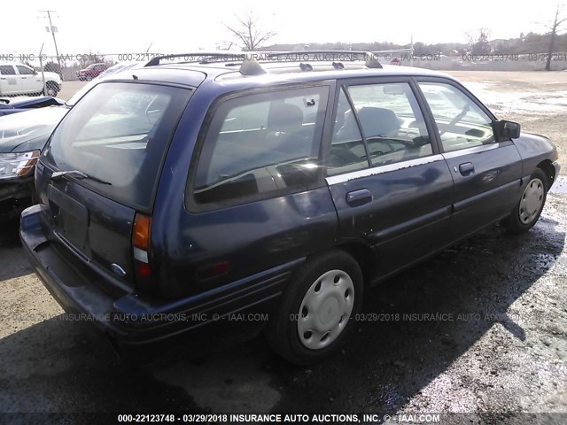 3FARP15J1RR102260 - 1994 FORD ESCORT LX/SPORT BLUE photo 4