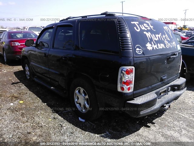 1GKEK63U44J274100 - 2004 GMC YUKON DENALI BLACK photo 3