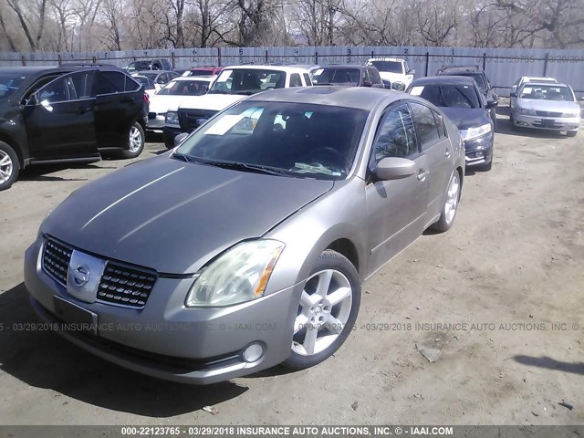 1N4BA41E04C914881 - 2004 NISSAN MAXIMA SE/SL SILVER photo 2