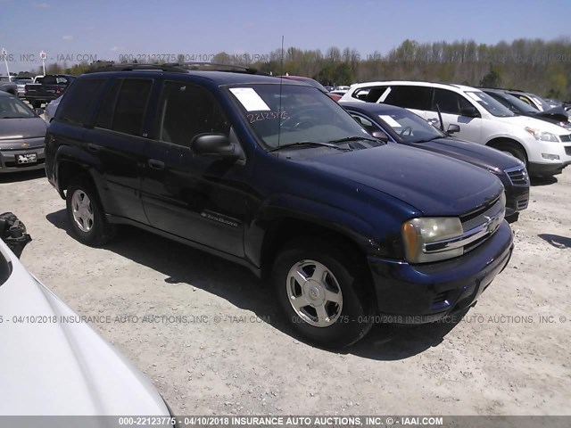 1GNDS13S922364124 - 2002 CHEVROLET TRAILBLAZER  BLUE photo 1