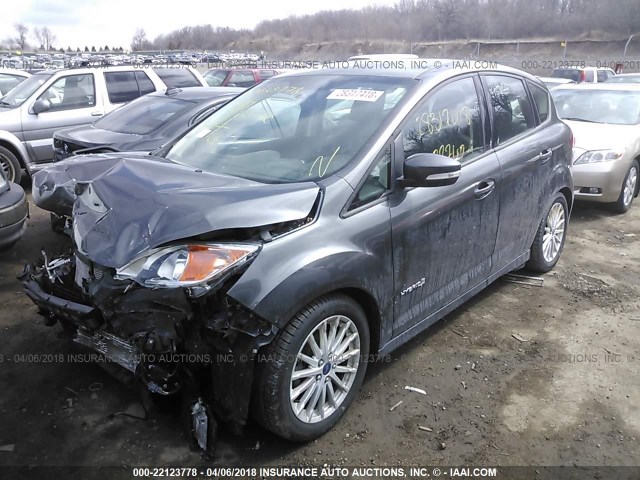 1FADP5AU1GL105141 - 2016 FORD C-MAX SE GRAY photo 2