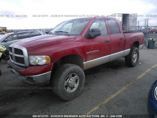 3D7KU28C54G193258 - 2004 DODGE RAM 2500 ST/SLT 红色 照片 2
