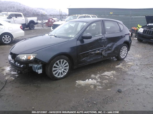 JF1GH61678H823153 - 2008 SUBARU IMPREZA 2.5I GRAY photo 2