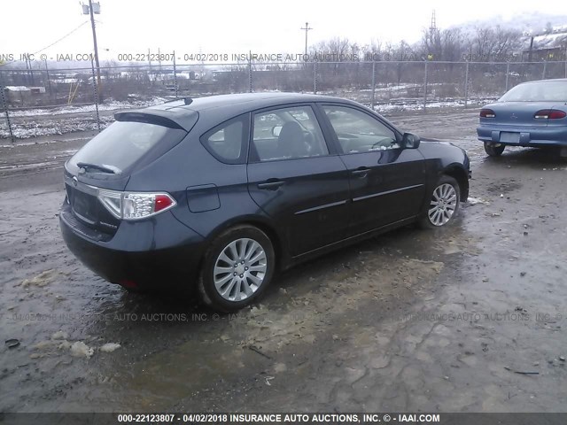 JF1GH61678H823153 - 2008 SUBARU IMPREZA 2.5I GRAY photo 4