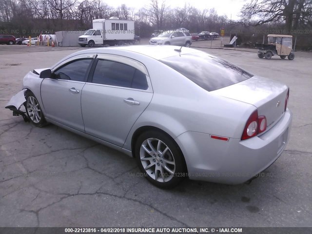 1G1ZE5EU8BF314442 - 2011 CHEVROLET MALIBU LTZ 银色 照片 3