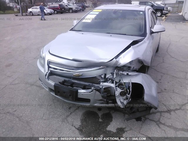 1G1ZE5EU8BF314442 - 2011 CHEVROLET MALIBU LTZ 银色 照片 6