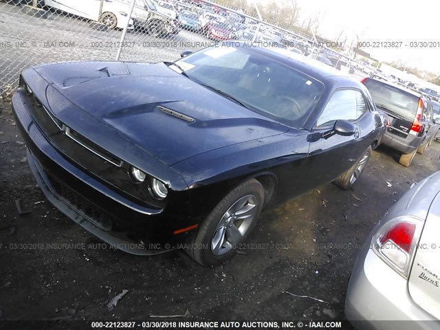 2C3CDZAG3GH221300 - 2016 DODGE CHALLENGER SXT BLACK photo 2