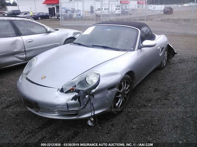 WP0CA29853U623609 - 2003 PORSCHE BOXSTER SILVER photo 2