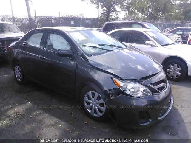 2T1BU4EE6BC726172 - 2011 TOYOTA COROLLA S/LE GRAY photo 1