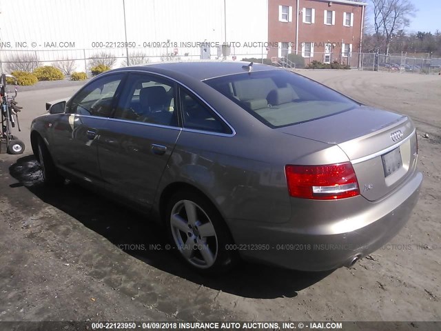 WAUDH74F98N172461 - 2008 AUDI A6 3.2 QUATTRO BROWN photo 3