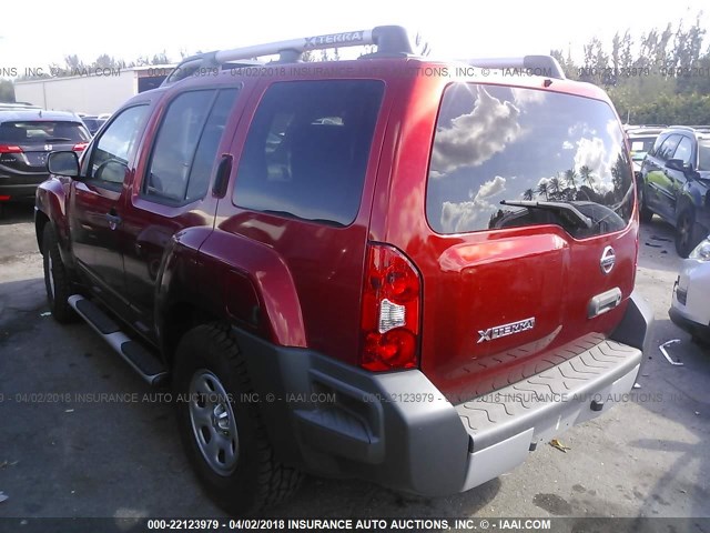 5N1AN0NU6CC517903 - 2012 NISSAN XTERRA OFF ROAD/S/SE RED photo 3