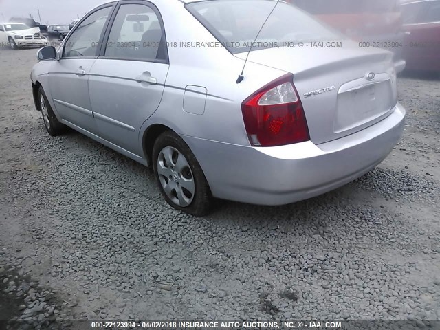 KNAFE121765345168 - 2006 KIA NEW SPECTRA LX/EX GRAY photo 3