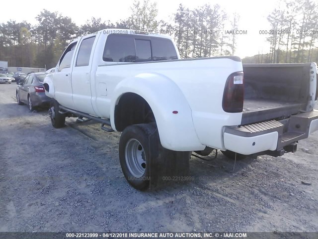 1FT8W3DT4DEB51231 - 2013 FORD F350 SUPER DUTY WHITE photo 3