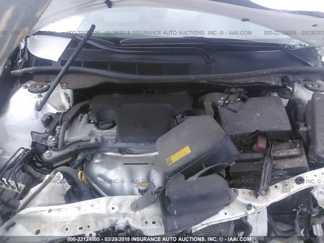 4T1BF1FK2DU268080 - 2013 TOYOTA CAMRY L/SE/LE/XLE WHITE photo 10