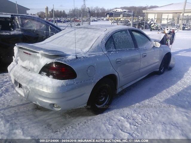 1G2NE52E55M140224 - 2005 PONTIAC GRAND AM SE SILVER photo 4