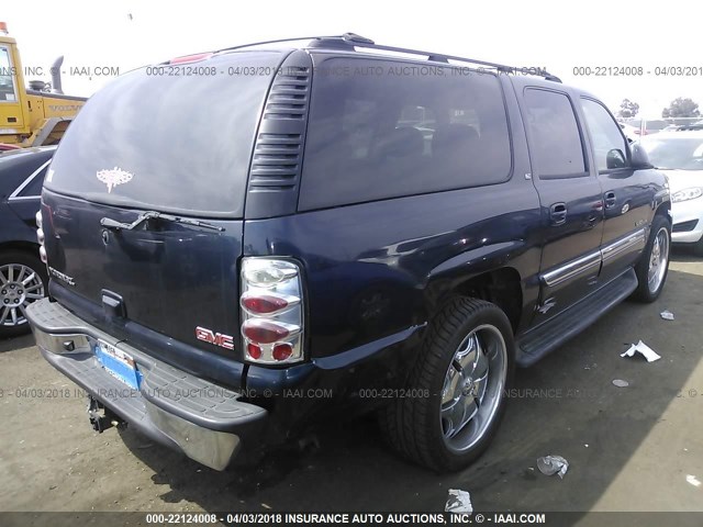 1GKEC16T54J171321 - 2004 GMC YUKON XL C1500 Dark Blue photo 4