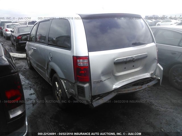 1D8HN54PX8B128319 - 2008 DODGE GRAND CARAVAN SXT SILVER photo 3