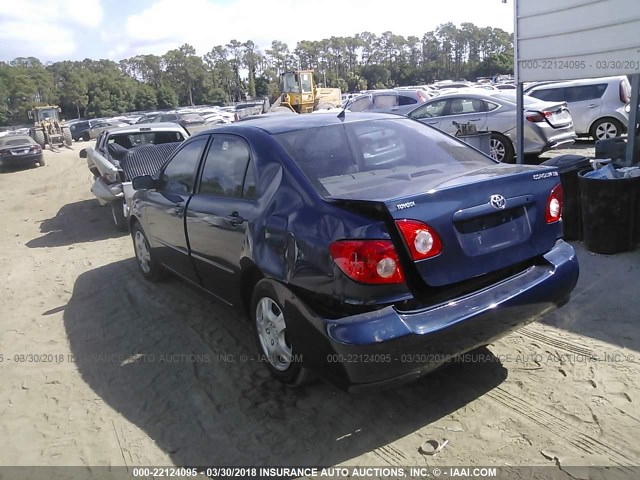 1NXBR32E25Z456988 - 2005 TOYOTA COROLLA CE/LE/S BLUE photo 3