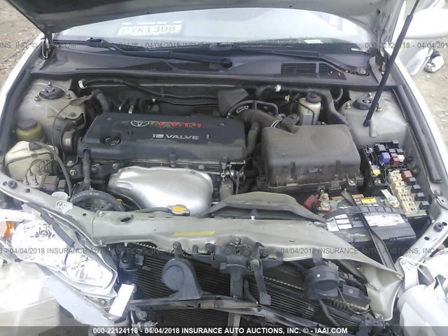4T1BE32K13U225532 - 2003 TOYOTA CAMRY LE/XLE/SE ვერცხლისფერი ფოტო 10