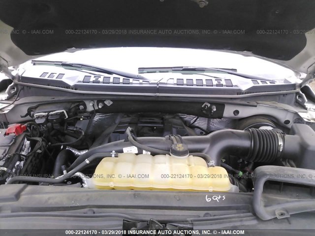 1FTEW1CP6FFA66884 - 2015 FORD F150 SUPERCREW SILVER photo 10