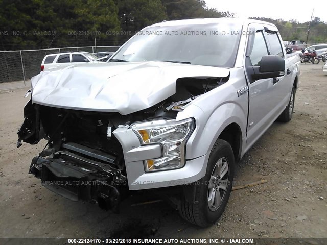 1FTEW1CP6FFA66884 - 2015 FORD F150 SUPERCREW SILVER photo 6